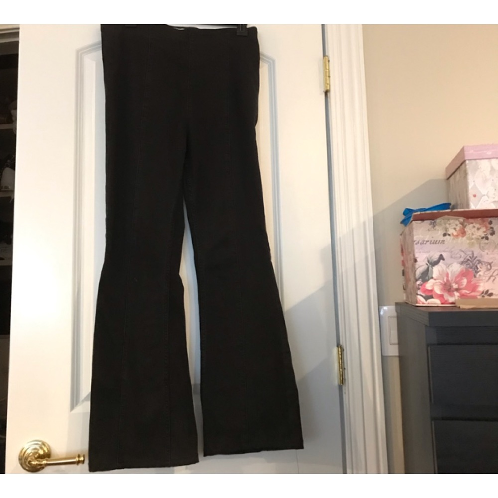 Black flare free people jeans